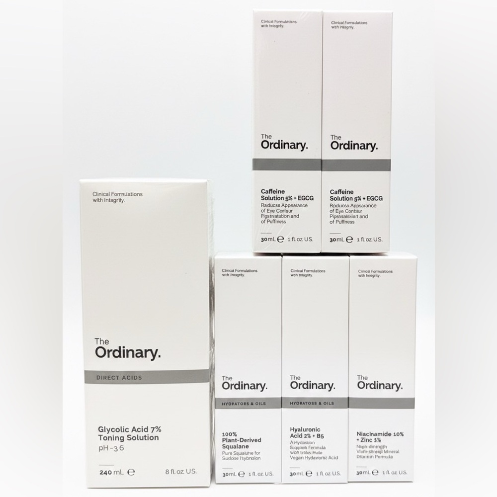 NEW‼️ 6x THE ORDINARY SKINCARE FACE SERUM SET OF 6 BOTTLE BUNDLE GIFTS
